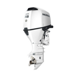 Honda 115hp White iST Outboard | Intelligent Shift and Throttle, Electric Start, 25" Shaft | BF115JXDA