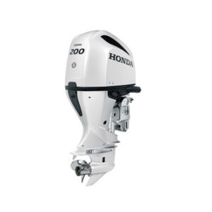 Honda 200hp White Outboard | Remote Mechanical, Electric Start, 25" Shaft | BF200DXRA