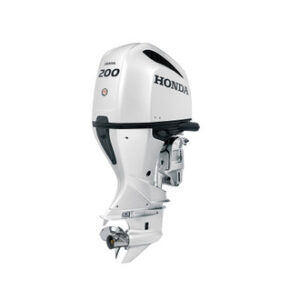 Honda 200hp White Outboard | Remote Mechanical, Electric Start, 25" Shaft, Counter Rotation | BF200DXCRA