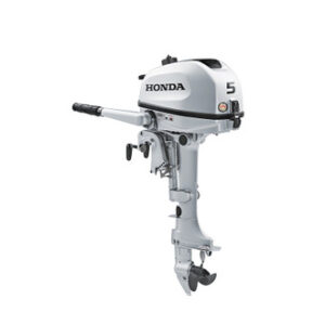 Honda 5hp Portable Outboard | Tiller, Manual Start, 15" Shaft | BF5DHSHNA