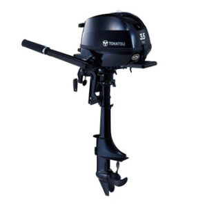 Tohatsu 3.5hp Outboard | Tiller, Manual Start, 20" Long | MFS3.5CL