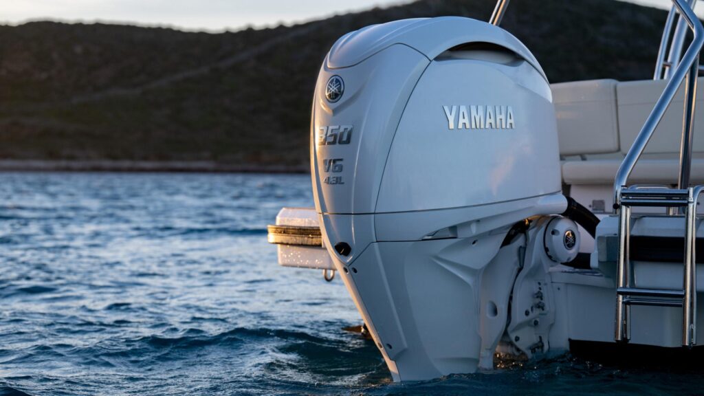 Boat Experts Reveal the Best Yamaha Outboard Motors for Speed, Power, and Durability 2024 Yamaha F350NSA EU Pearl White Static 001 03
